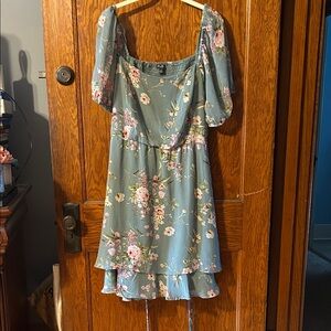 Lily Rose Floral Puff Sleeve Mini Dress